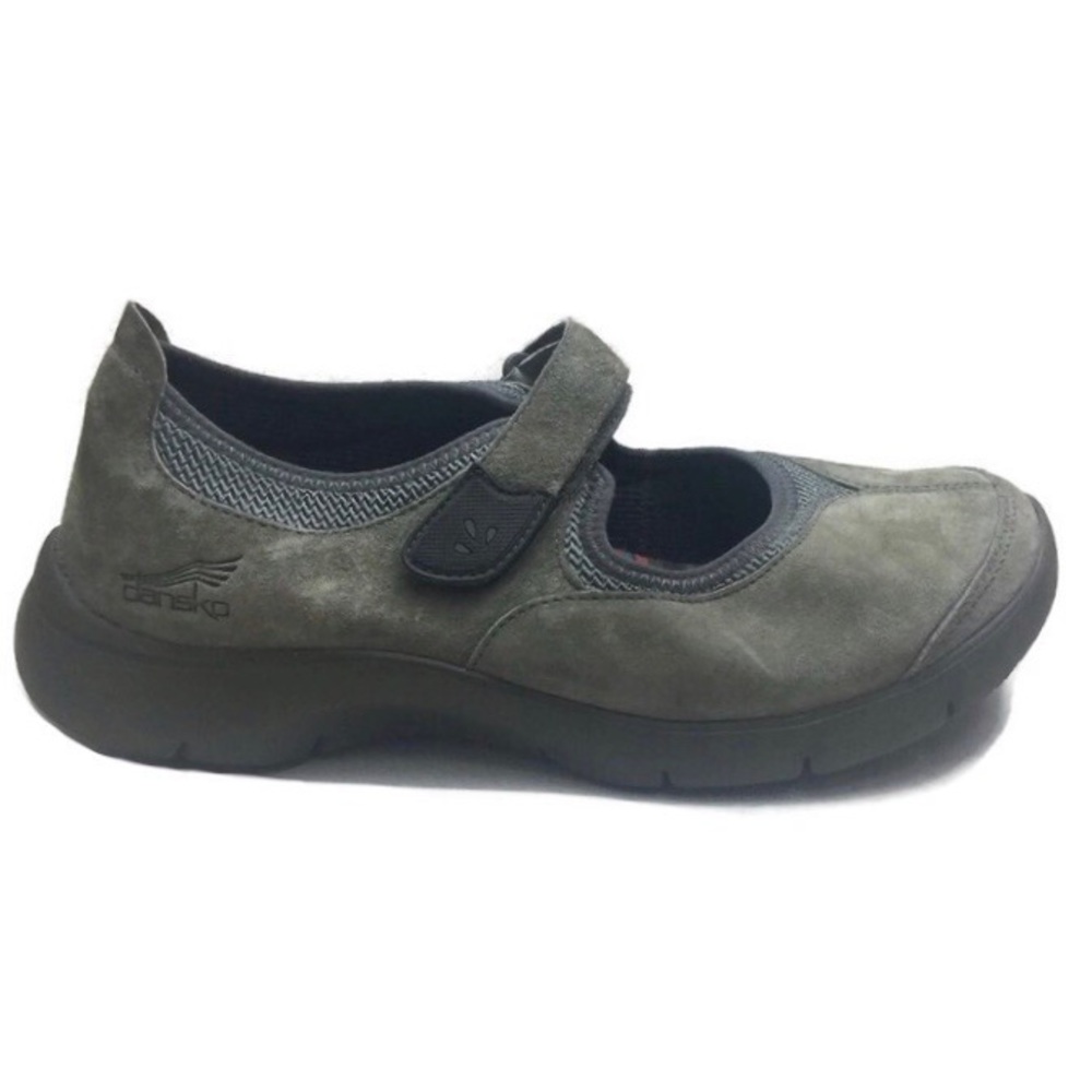 Dansko Edda Gray Suede Mary Jane Slip Resistant Shoes Size 39